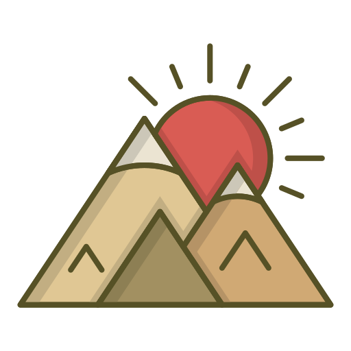 Mountains edt.im Lineal color icon