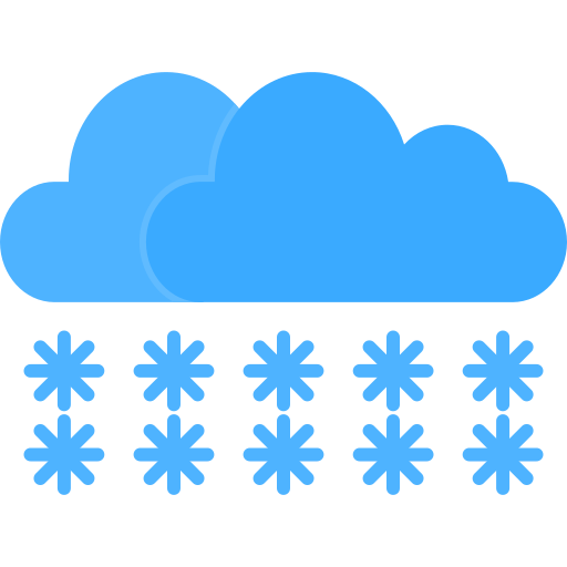 sneeuw wolk Generic Flat icoon
