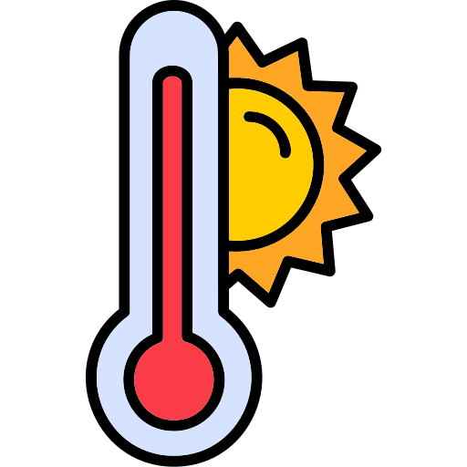 High temperature Generic Outline Color icon