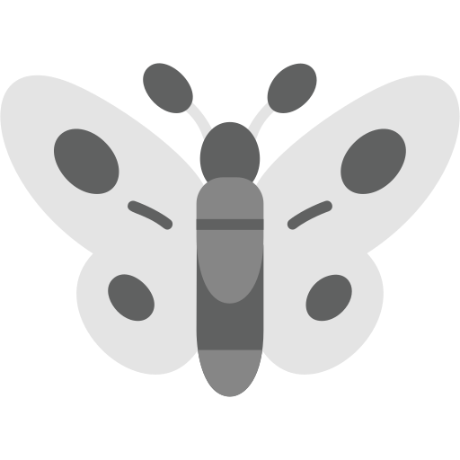 vlinder Generic Grey icoon