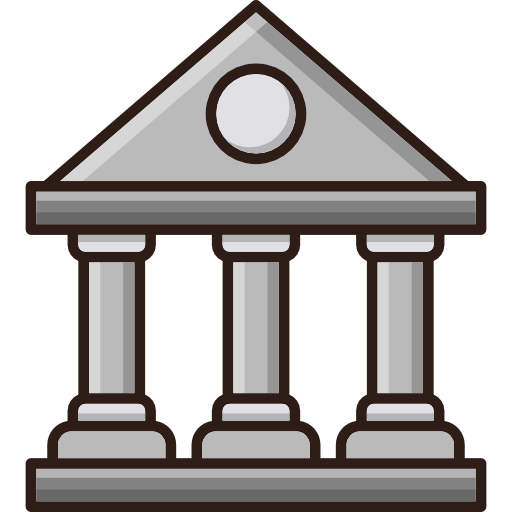 은행 Cubydesign Lineal Color  icon
