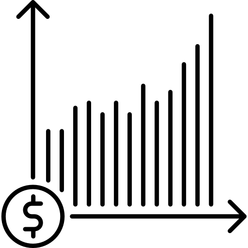 gráfico de barras Cubydesign Lineal icono