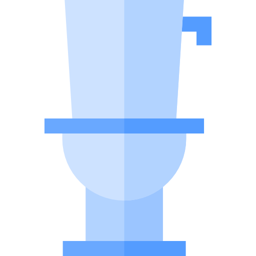 toilette Basic Straight Flat Icône