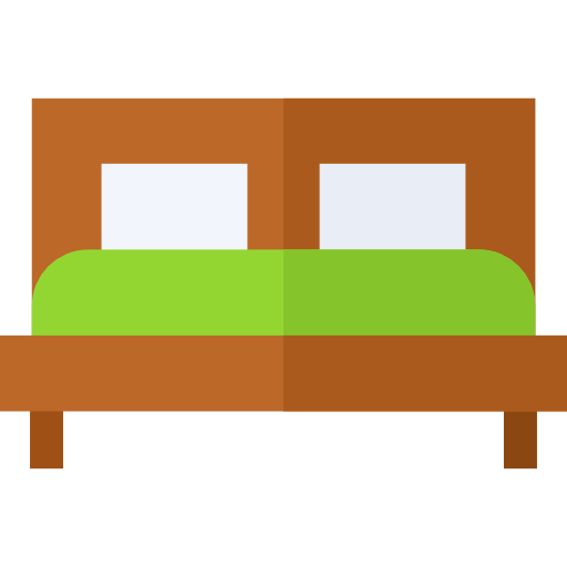 tweepersoonsbed Basic Straight Flat icoon