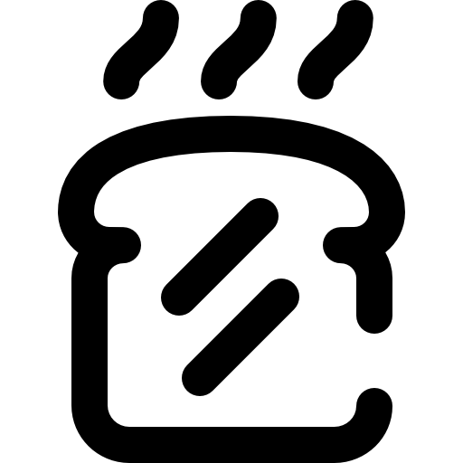 トースト Super Basic Omission Outline icon