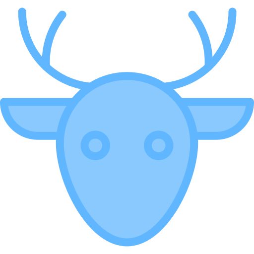 Deer Generic Blue icon