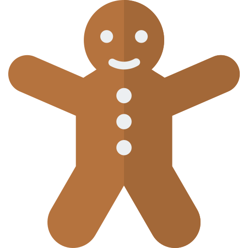 Gingerbread Man Generic Flat icon