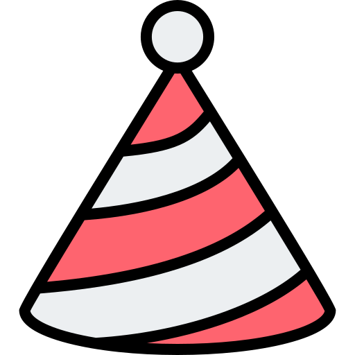パーティーハット Generic Outline Color icon