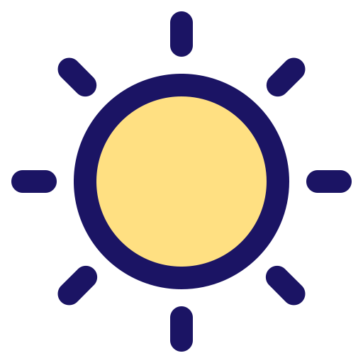 太陽 Generic Outline Color icon