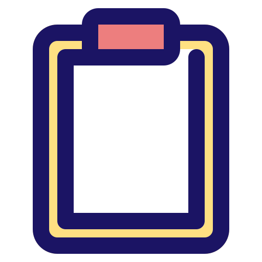 klembord Generic Outline Color icoon