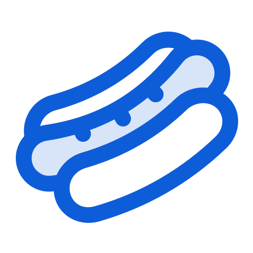 hotdog Generic Blue ikona
