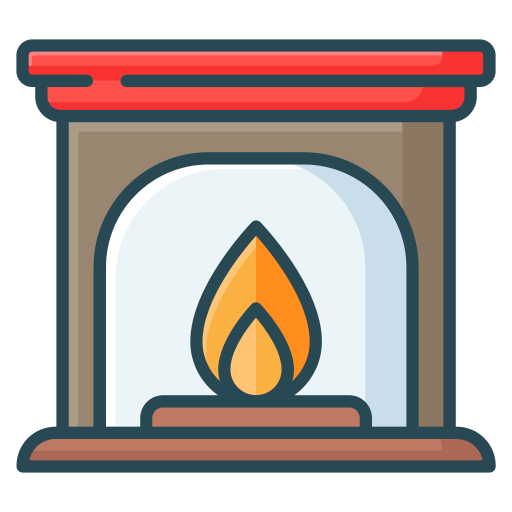 Fireplace Generic Outline Color icon