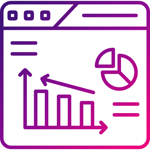 web analyses Generic Gradient icoon