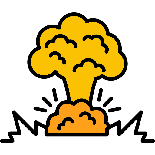 폭발 Generic Outline Color icon