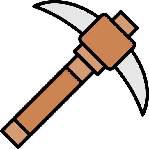 Pickaxe Generic Outline Color icon