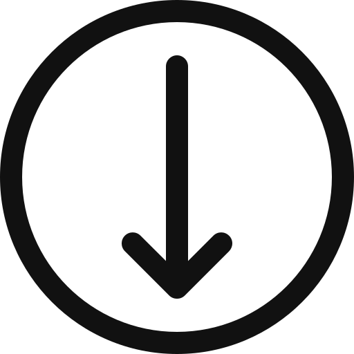 flecha hacia abajo Generic Basic Outline icono