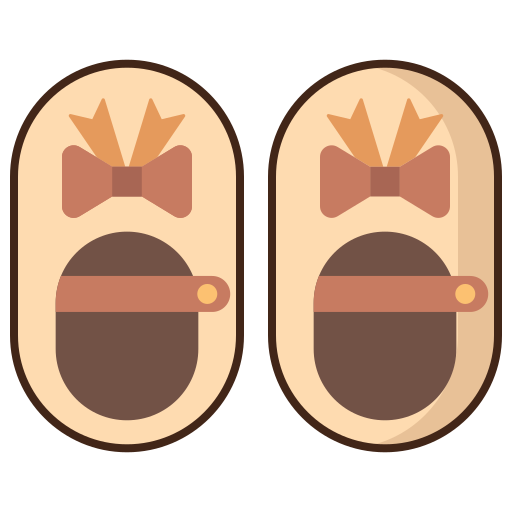 Baby shoes Generic Outline Color icon