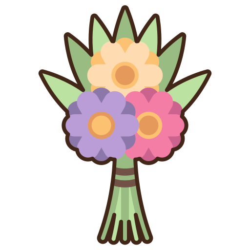 bloemen Generic Outline Color icoon