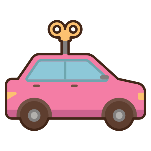 coche de juguete Generic Outline Color icono