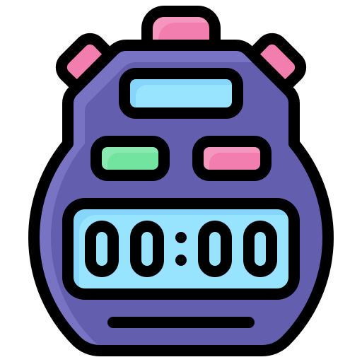 stopwatch Generic Outline Color icoon