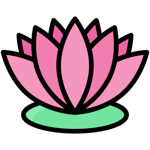 ハスの花 Generic Outline Color icon