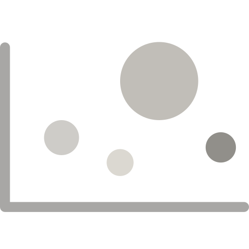 gráfico de dispersión Generic Flat icono