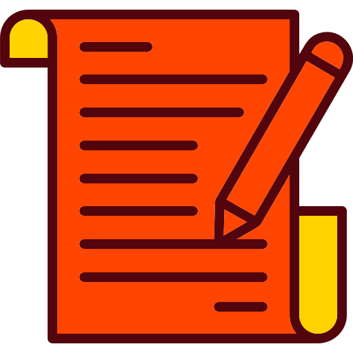 Writing Generic Outline Color icon