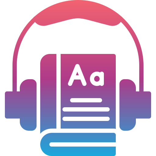 Audiobook Generic Flat Gradient icon