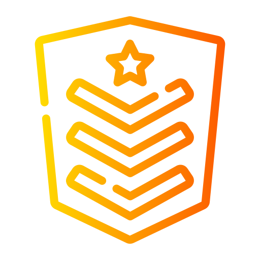 stopień wojskowy Generic Gradient ikona