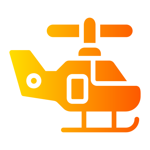 helicóptero Generic Flat Gradient Ícone