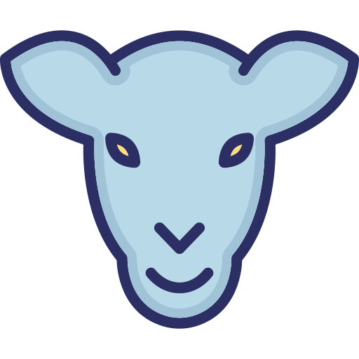 Goat Generic Outline Color icon