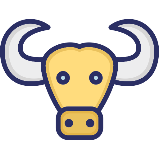 Bull Generic Outline Color icon