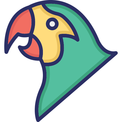 Parrot Generic Outline Color icon