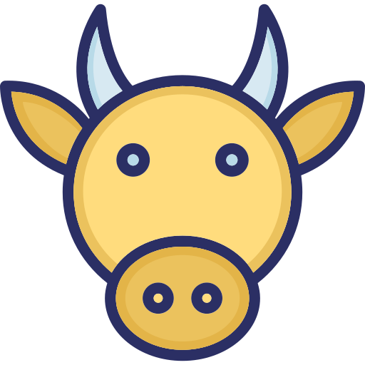 Cow Generic Outline Color icon