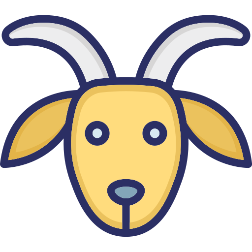 Goat Generic Outline Color icon