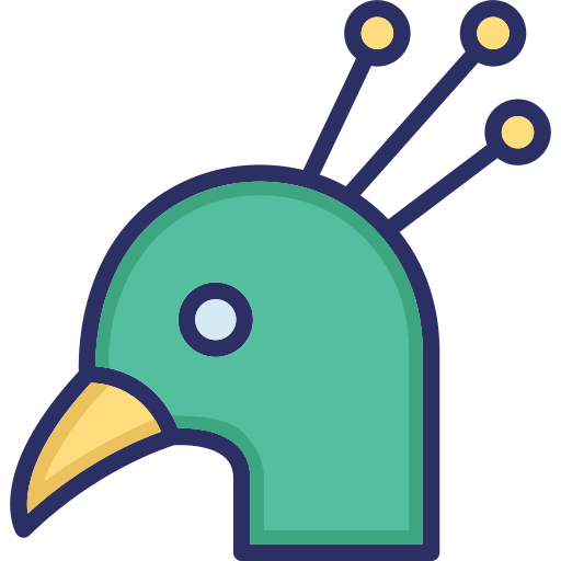 Peacock Generic Outline Color icon