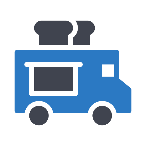 Bakery truck Generic Blue icon