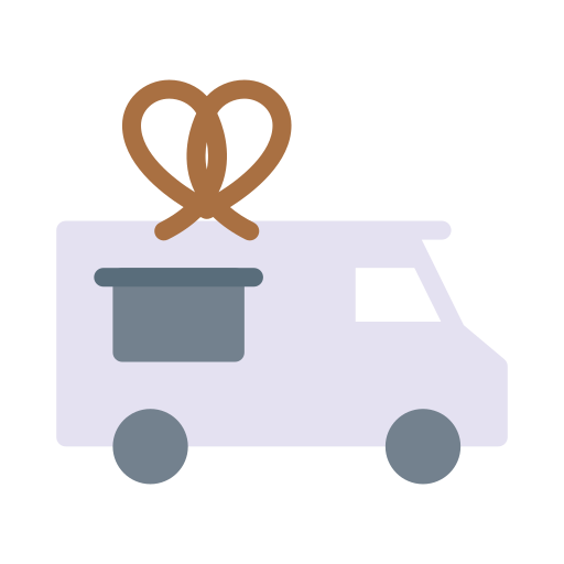 camión de pretzel Generic Flat icono