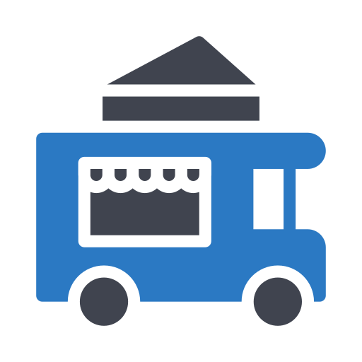 Food Truck Generic Blue icon