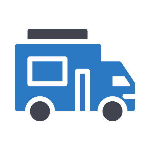 camión de comida Generic Blue icono