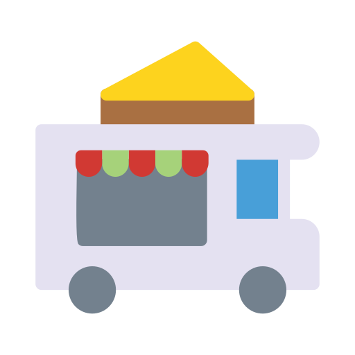 ciężarówka z żywnością Generic Flat ikona