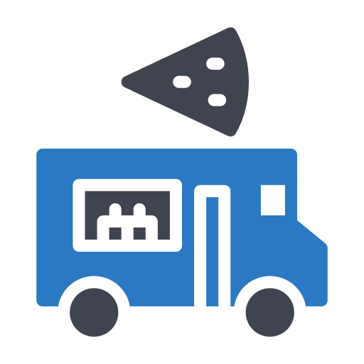 Пицца грузовик Generic Blue иконка