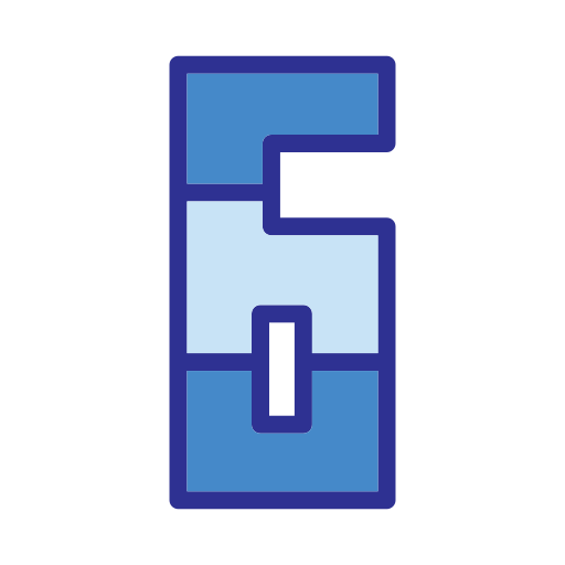 sześć Generic Blue ikona