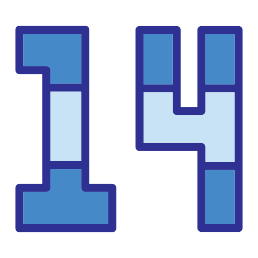czternaście Generic Blue ikona