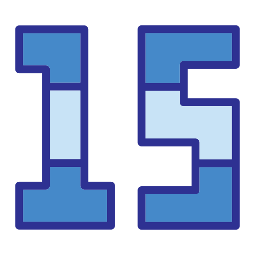 열 다섯 Generic Blue icon