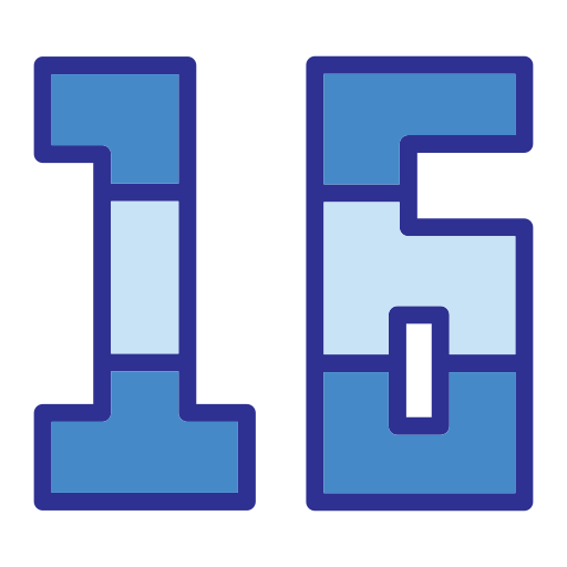 szesnaście Generic Blue ikona