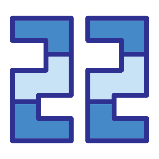 dwadzieścia dwa Generic Blue ikona