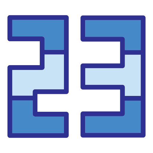 이십 삼 Generic Blue icon