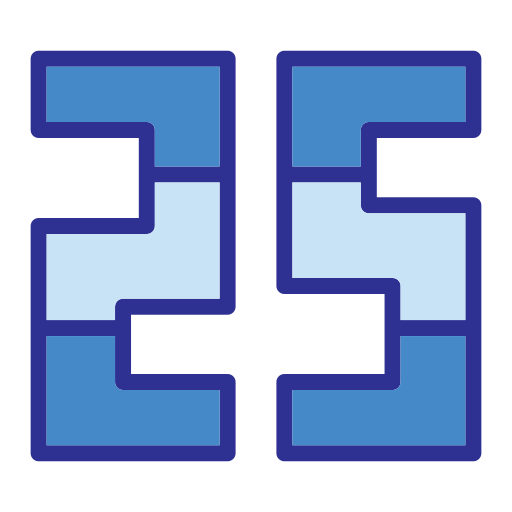 veinticinco Generic Blue icono