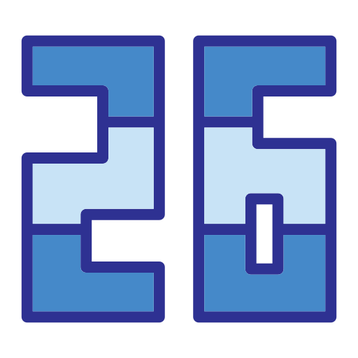 sechsundzwanzig Generic Blue icon